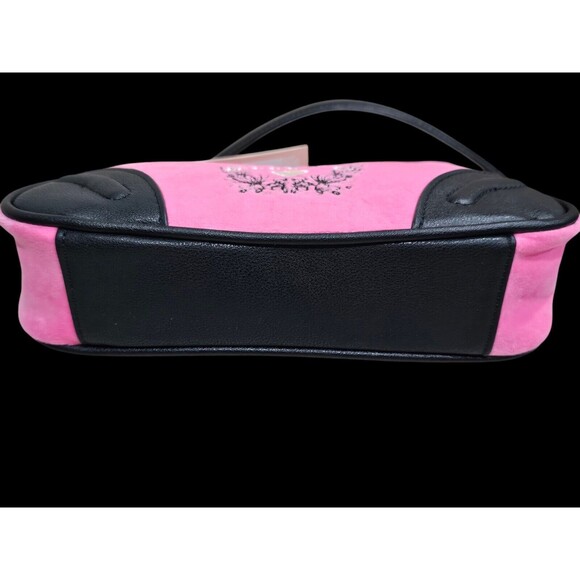 Juicy Couture Juicy Pink Love Velour Heritage Shoulder Bag New - Picture 14 of 16
